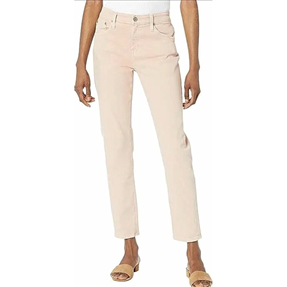 AG NWT Ex-Boyfriend Jeans Womens 26 Soft Peach High Rise Slouchy Ankle NWT